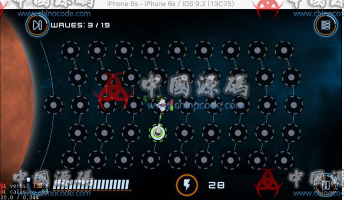 cocos2dx太空飞船塔防游戏源码 手游-第2张