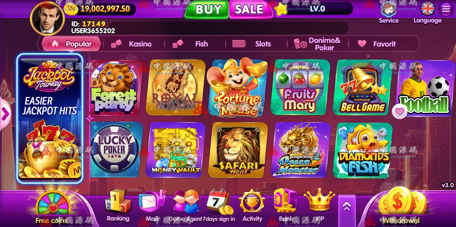 《YOUMESLOTS》2025版源码 H5-第15张
