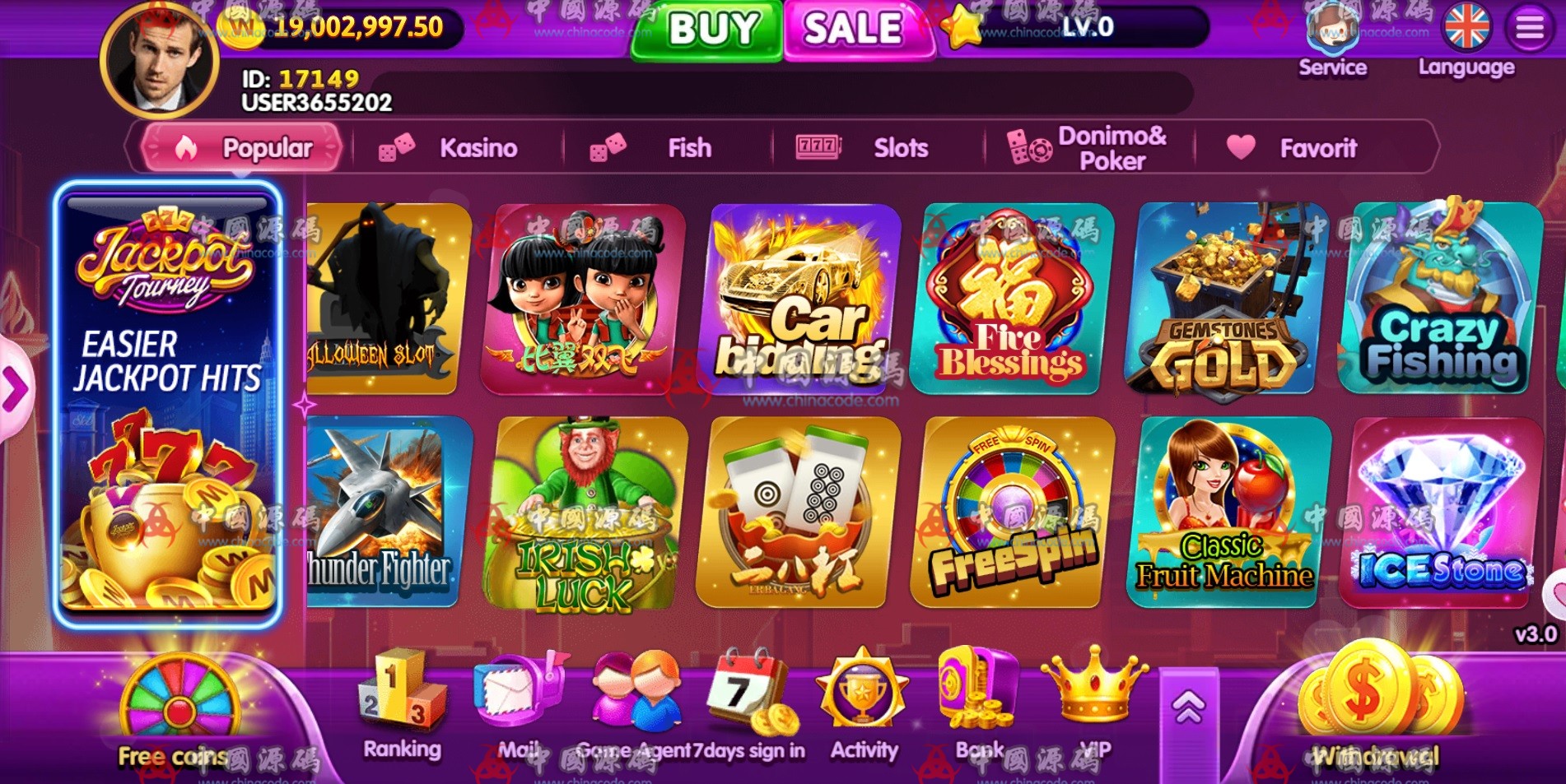 《YOUMESLOTS》2025版源码 H5-第12张