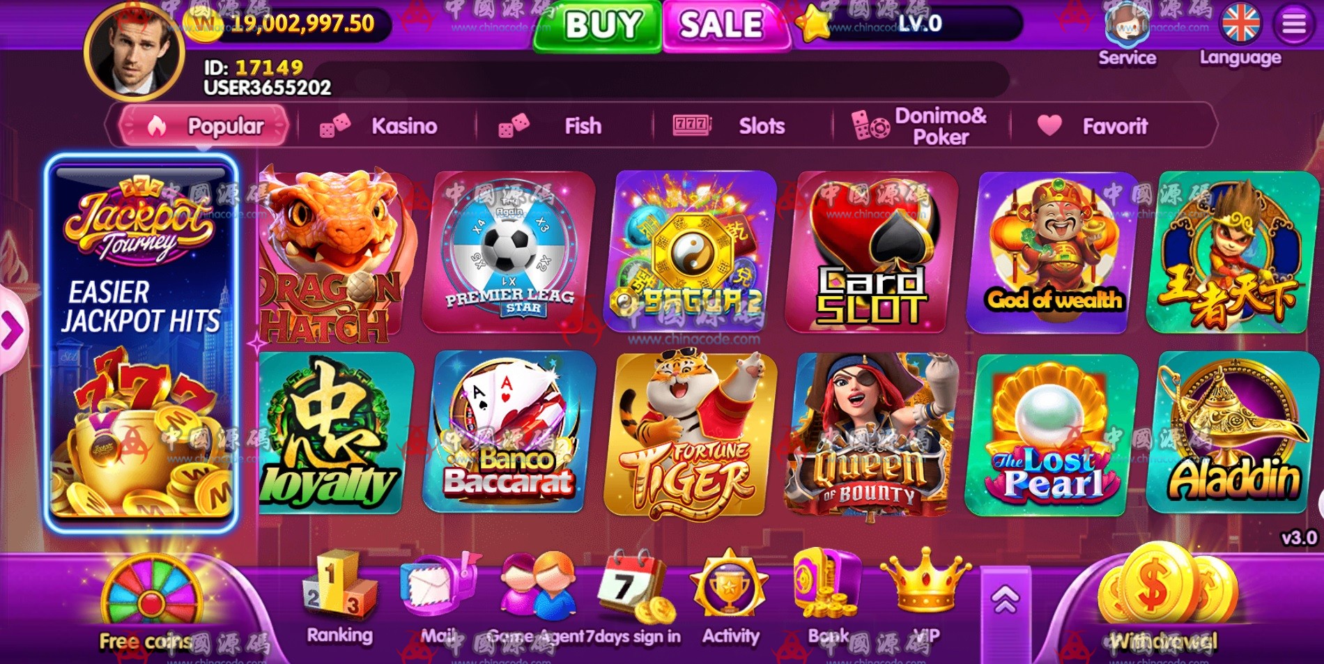 《YOUMESLOTS》2025版源码 H5-第10张
