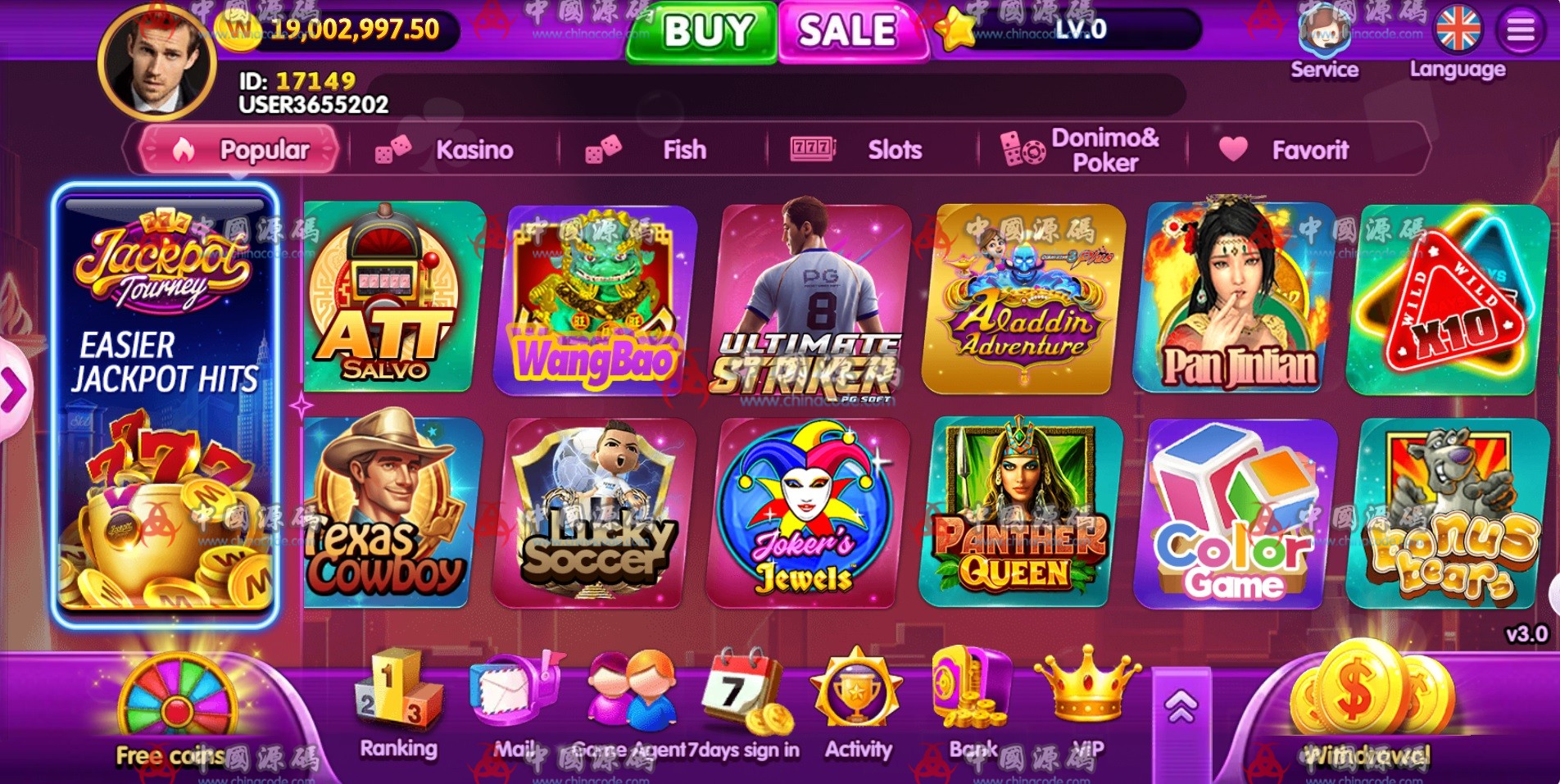 《YOUMESLOTS》2025版源码 H5-第5张