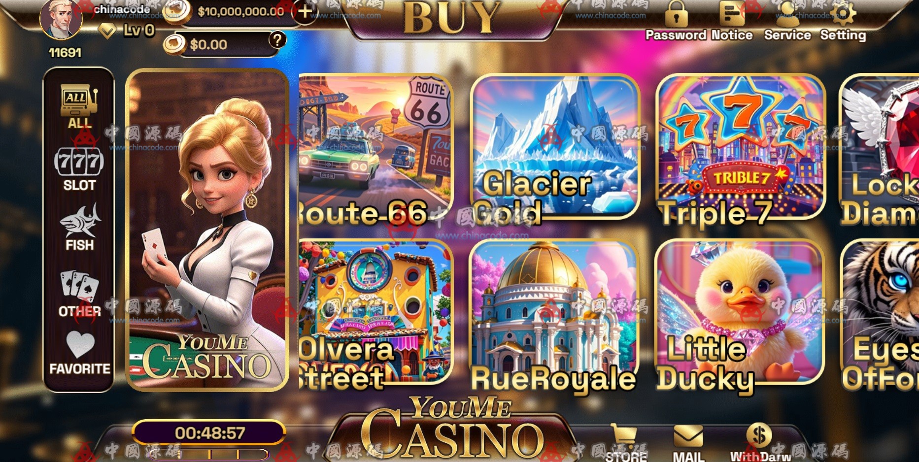 【置顶】海外游戏《YMCasino》源码 H5-第5张