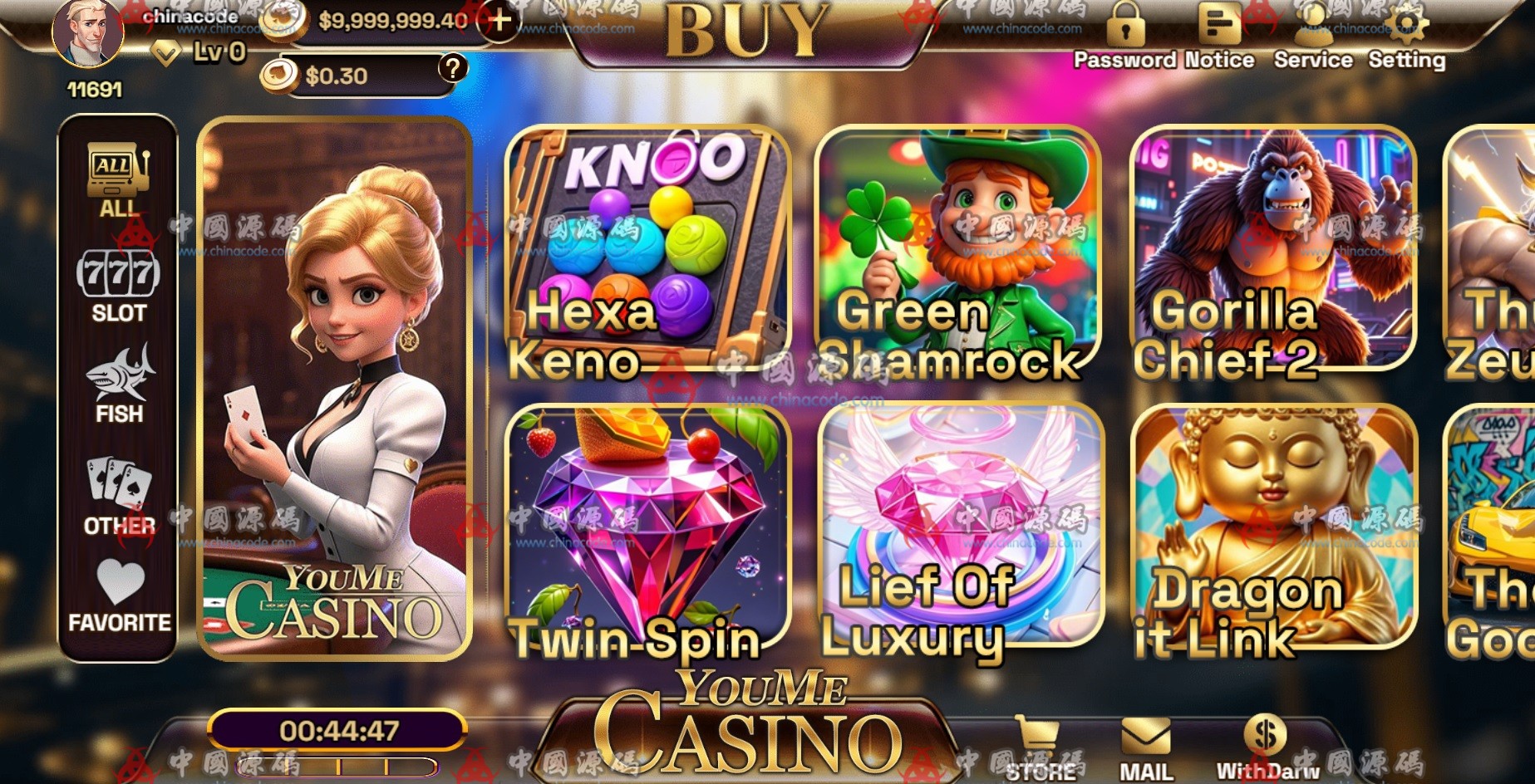 【置顶】海外游戏《YMCasino》源码 H5-第7张