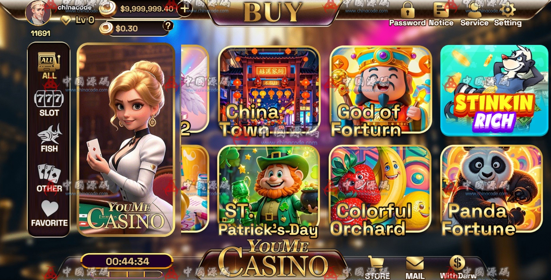 【置顶】海外游戏《YMCasino》源码 H5-第9张