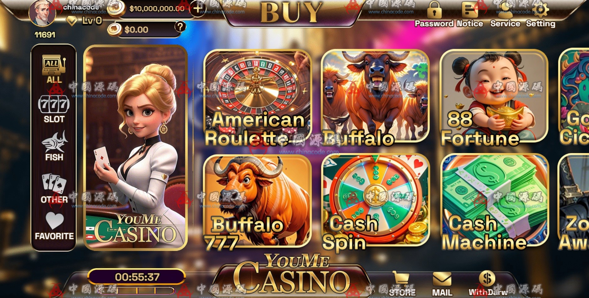 【置顶】海外游戏《YMCasino》源码 H5-第2张