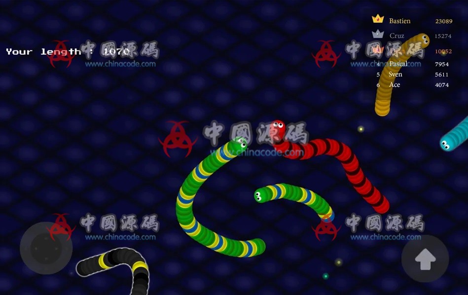 《贪吃蛇大作战 Slither.io - Snake Battle Zone Game》源码 手游-第2张