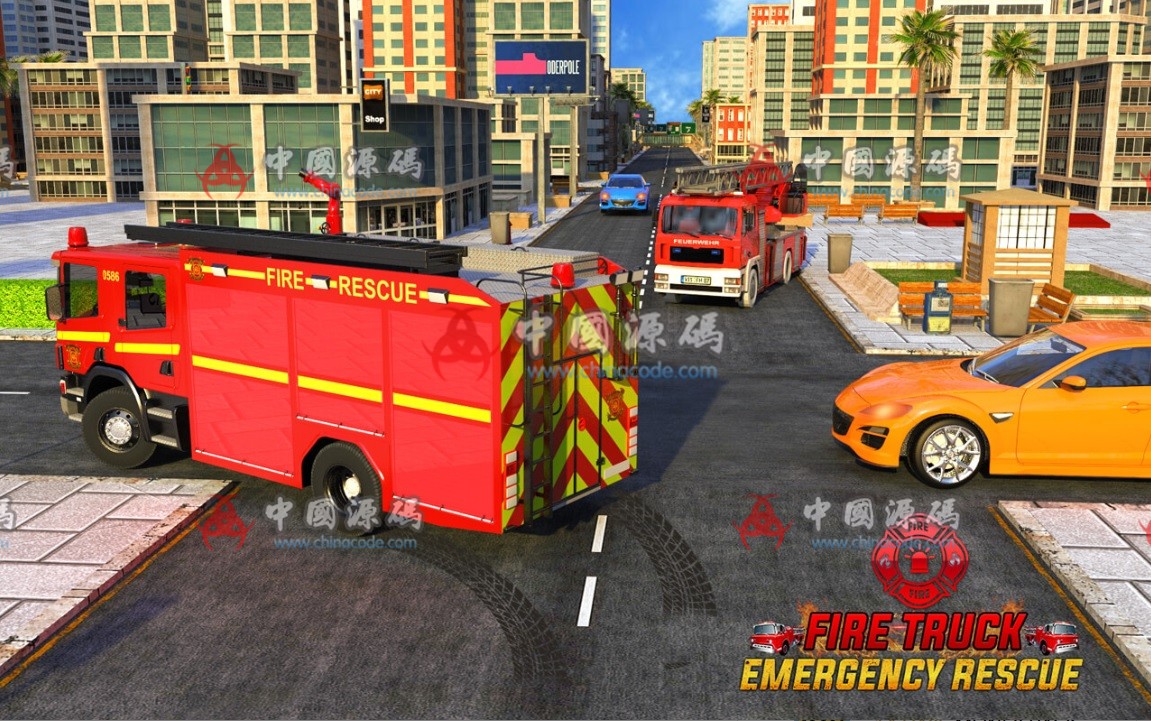 《American Fire Fighter Truck : City Emergency Rescue》源码 手游-第1张