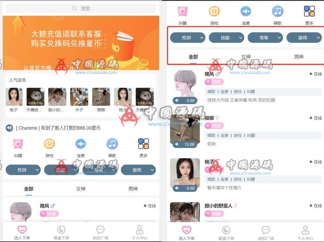 《游戏陪玩语音聊天系统3.0》源码 网站-第2张