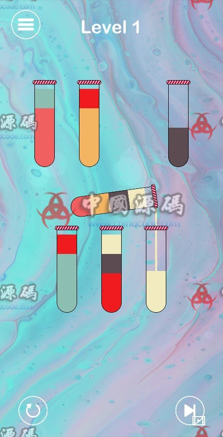 《液体分类谜题 Liquid Sort》3000关 源码 手游-第4张