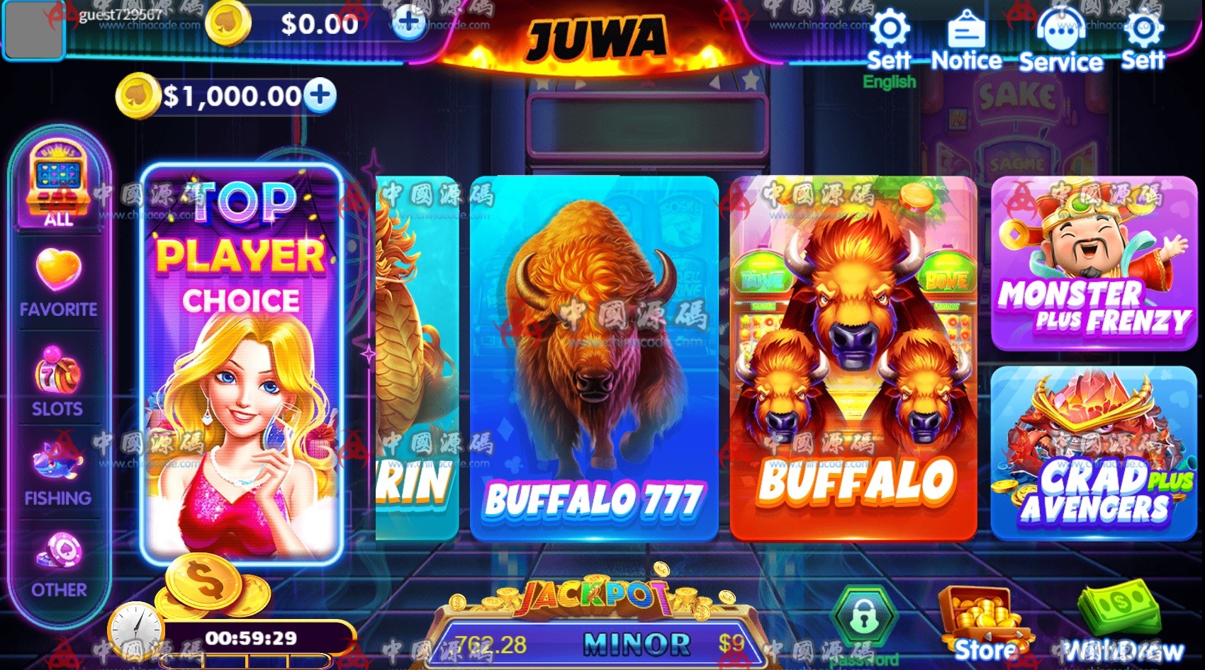 海外英文游戏《JuwaSlots》源码 H5-第2张