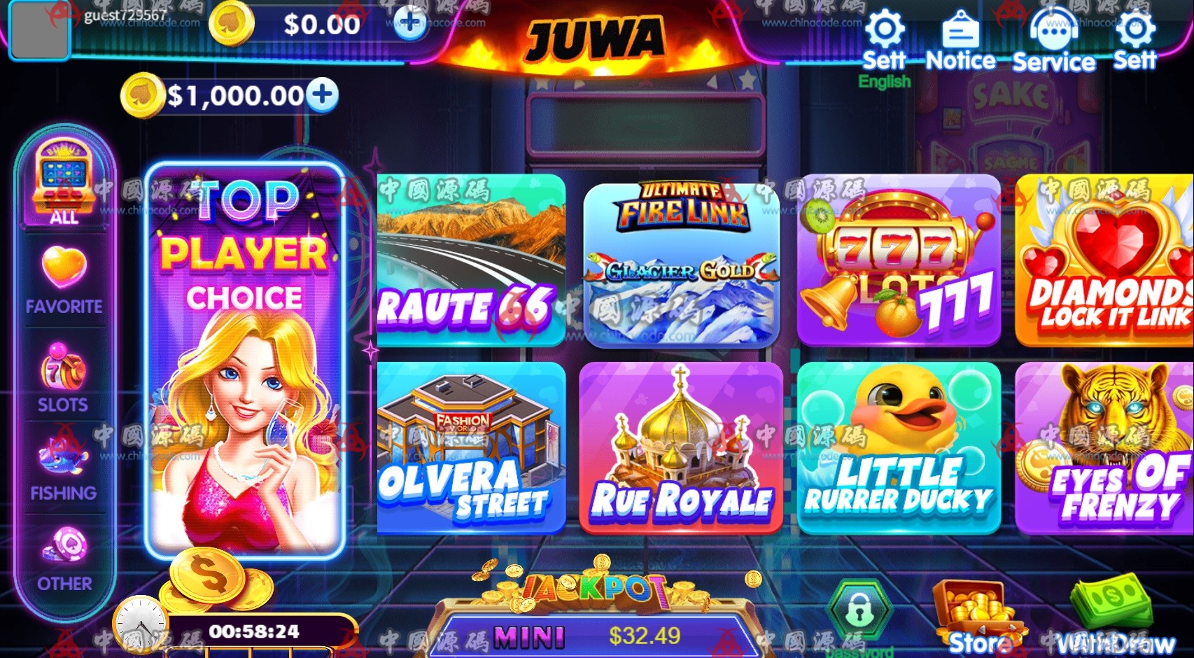 海外英文游戏《JuwaSlots》源码 H5-第4张