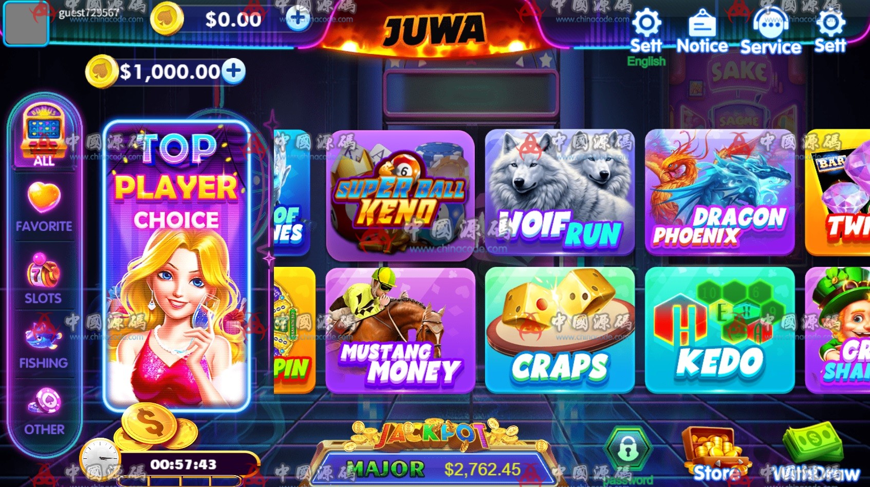 海外英文游戏《JuwaSlots》源码 H5-第5张