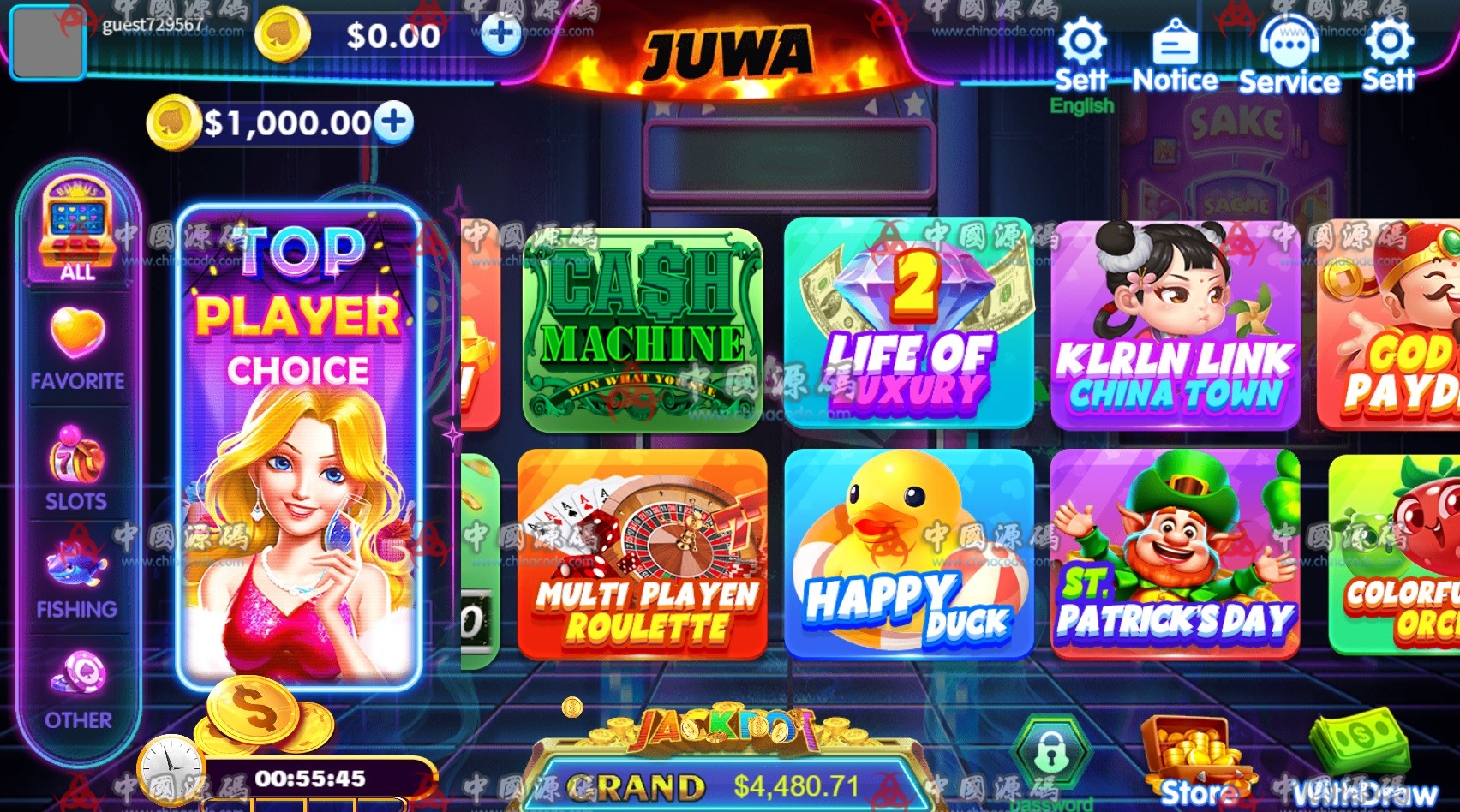 海外英文游戏《JuwaSlots》源码 H5-第7张