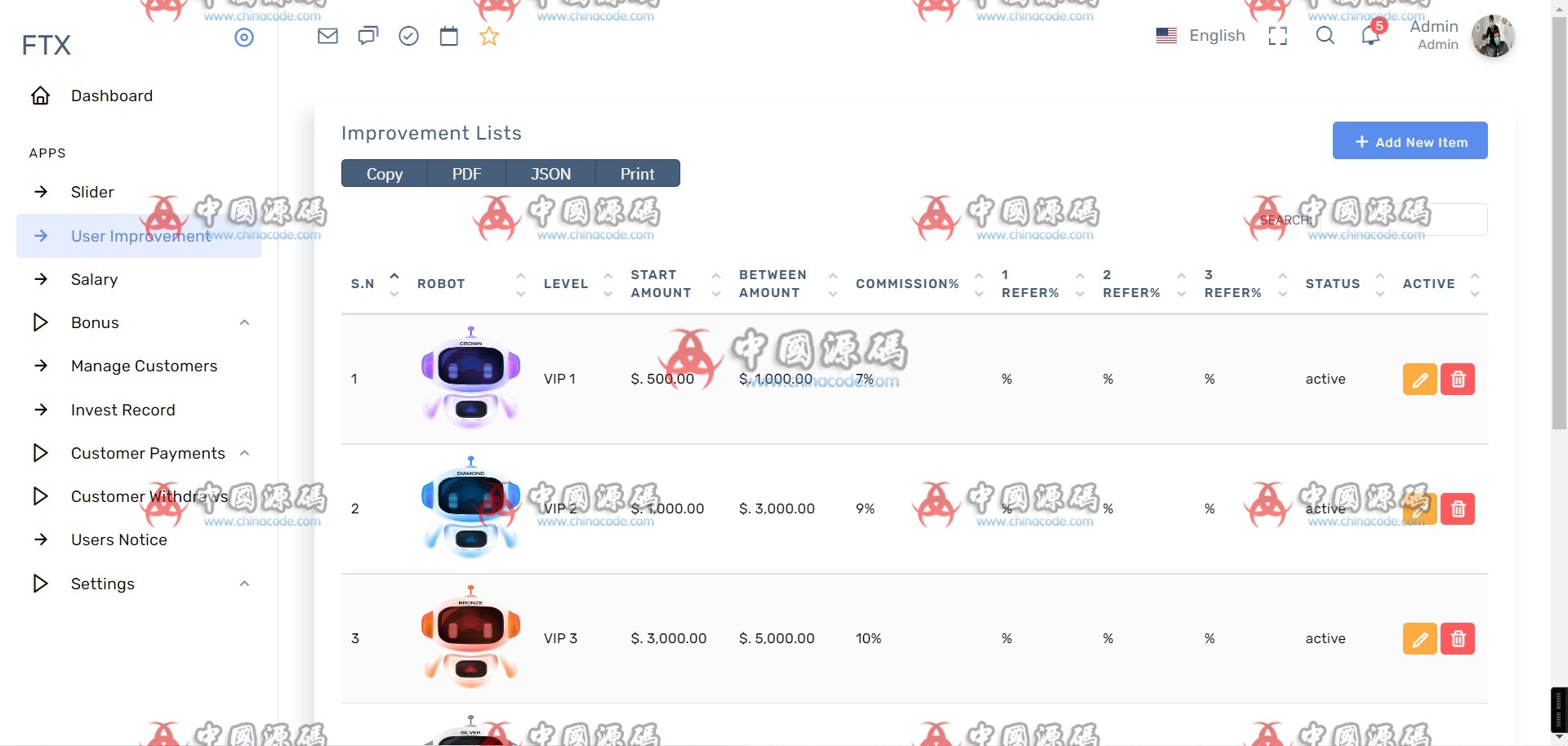 laravel仿FTX海外虚拟币交易理财分销挖矿系统源码+视频教程 网站-第6张