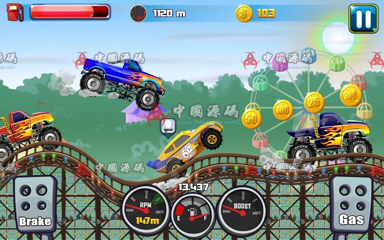 《超级麦昆爬山赛 （McQueen Hill Climb）》源码 手游-第4张