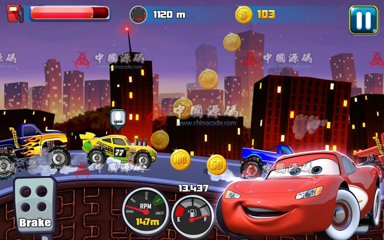 《超级麦昆爬山赛 （McQueen Hill Climb）》源码 手游-第2张