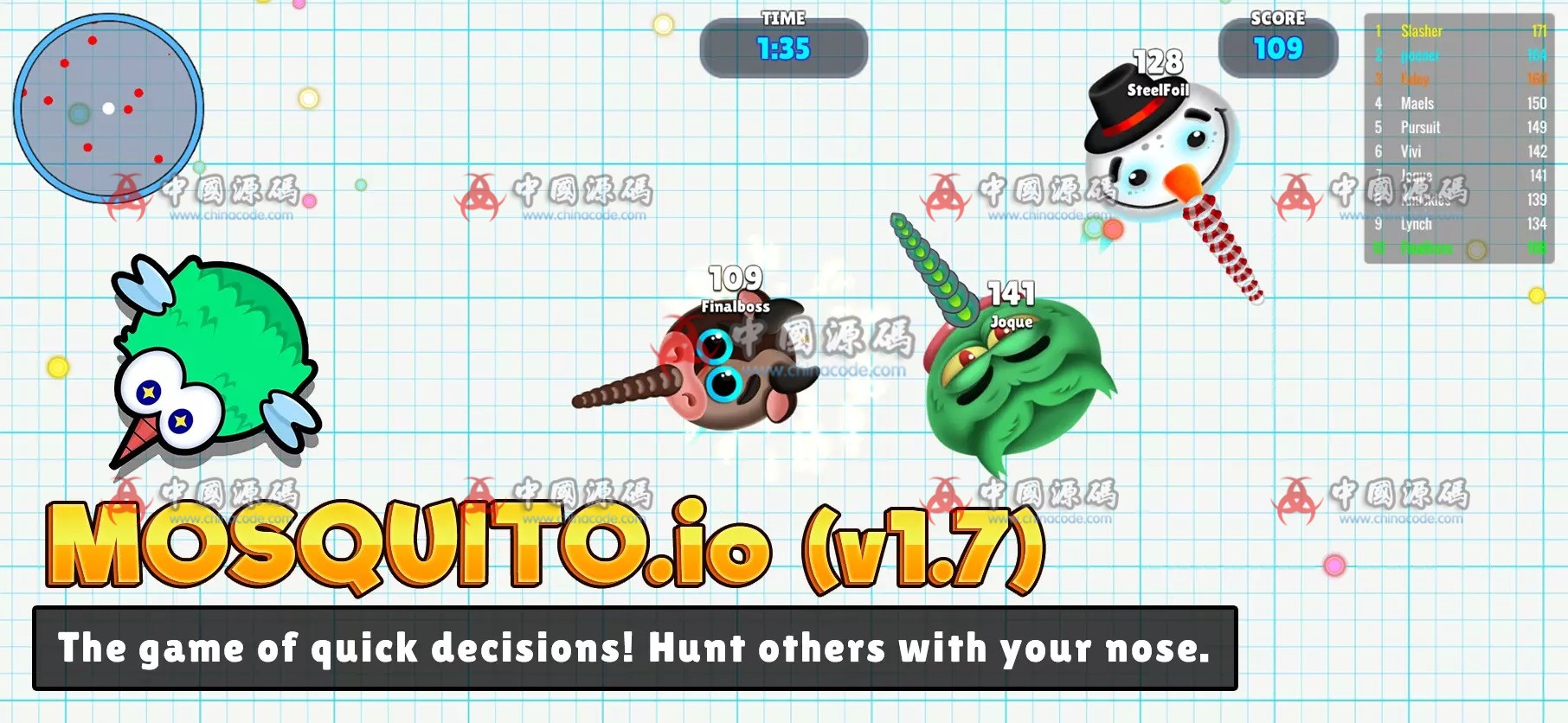 贪吃蛇《Snake Warz IO》源码 手游-第3张