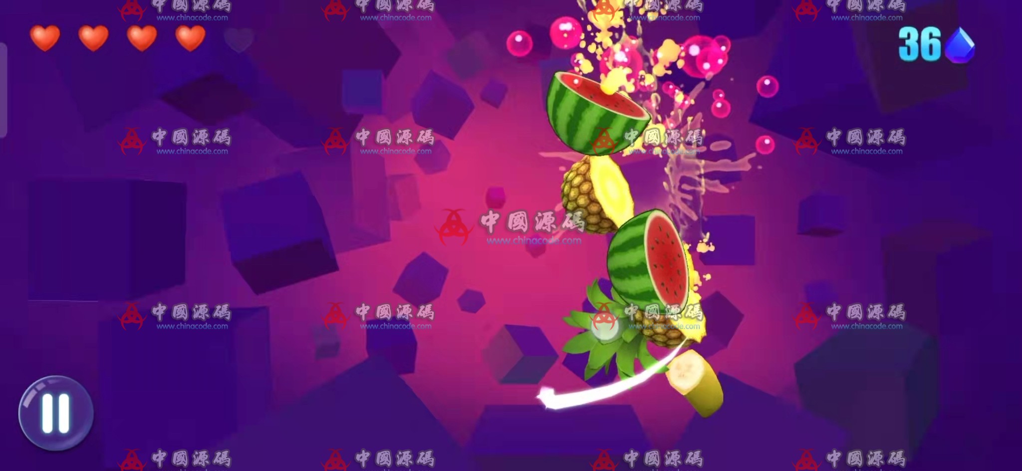 Cocos3.X《疯狂切水果》源码 H5-第2张