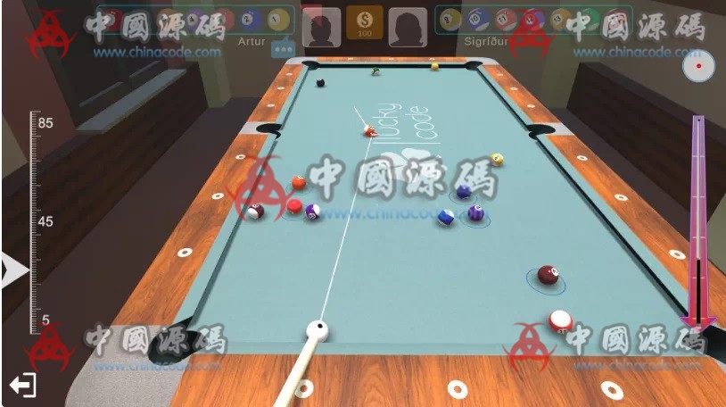 真实台球Unity游戏源码 手游-第3张