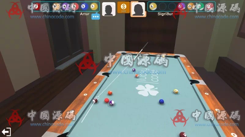 真实台球Unity游戏源码 手游-第1张