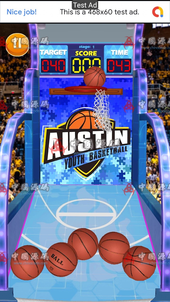 《Arcade Basketball》街机篮球游戏源码 手游-第2张