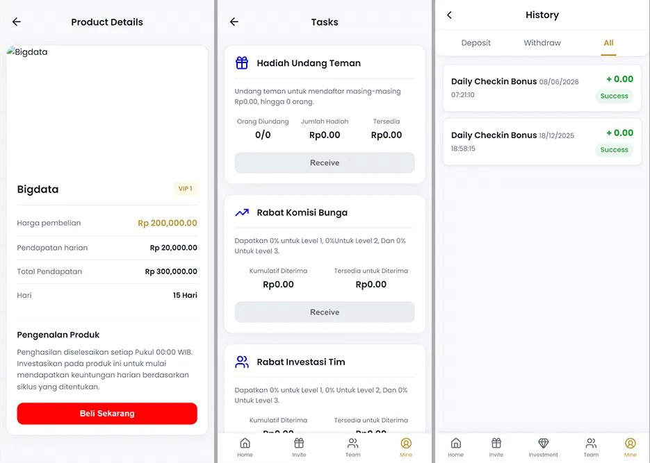 Laravel海外大数据理财投资系统源码/支持印尼语/自定义理财产品与三级分销 网站-第4张