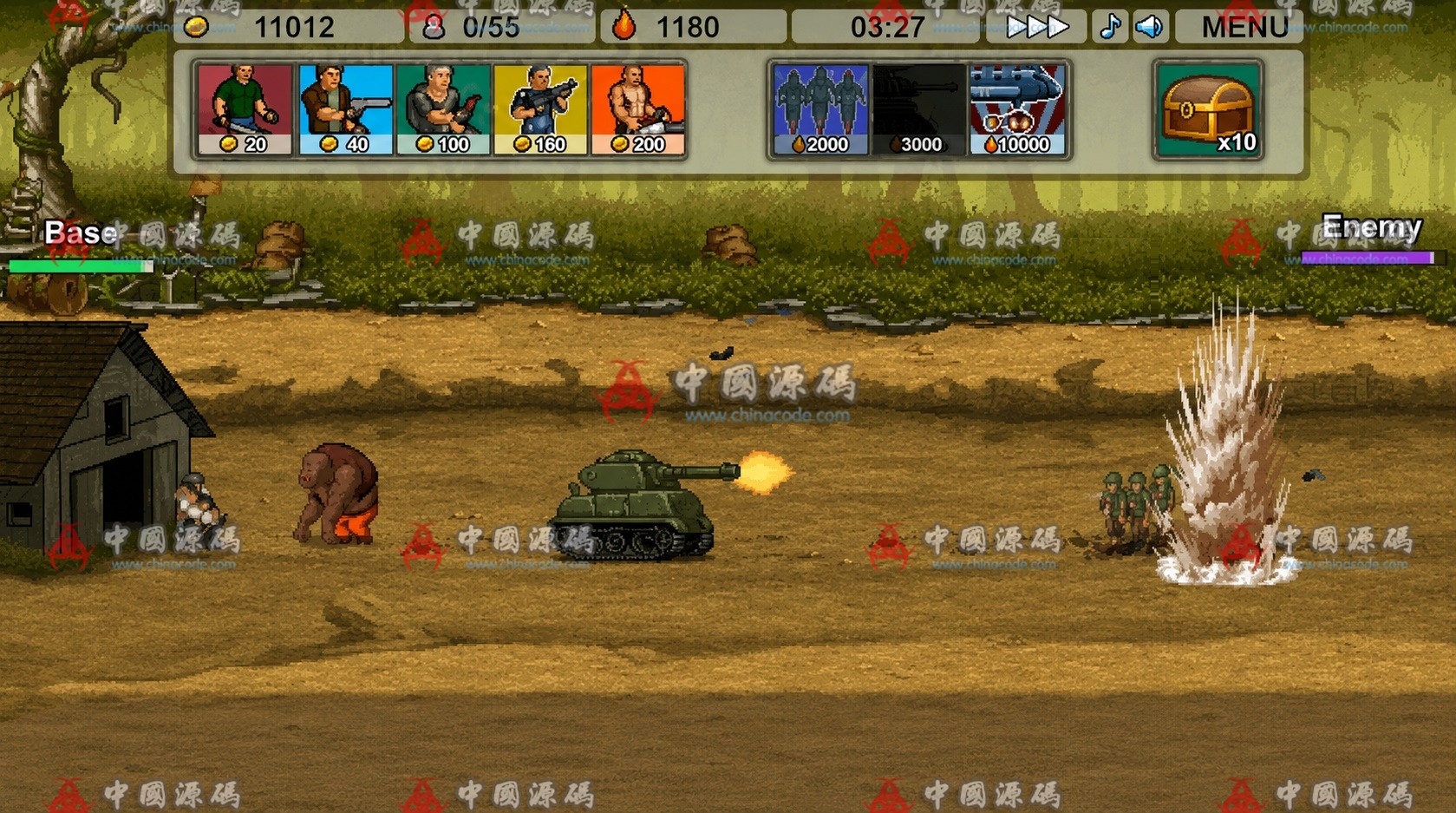 横版塔防《Rush Defense 1.0》源码 手游-第2张